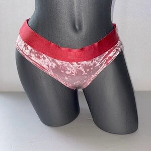 Victoria’s Secret Pink Velvet Thong Panty Underwear. NWT 
Size S, M or L.